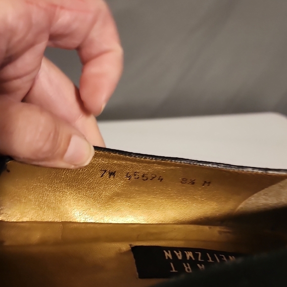 Stuart Weitzman Black Flats with Silver Accents - Picture 8 of 9